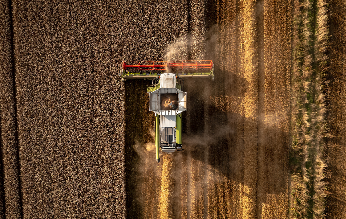 hemp farming tractor combine hemp association