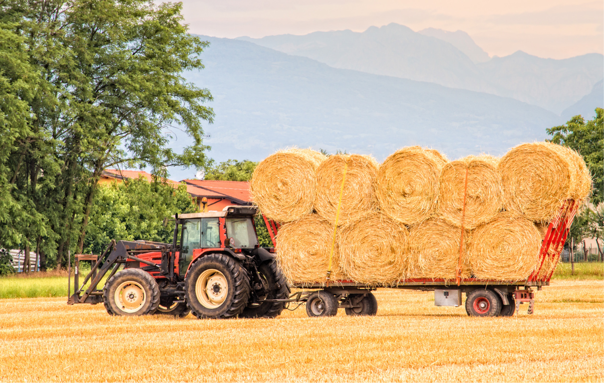 hemp fiber baling tractor hemp association